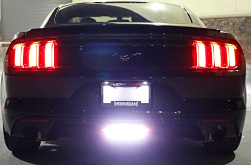 Clear Lens LED Rear Fog Light Kit with Red Tail Brake Lamp & White Backup Reverse Lamp O450777