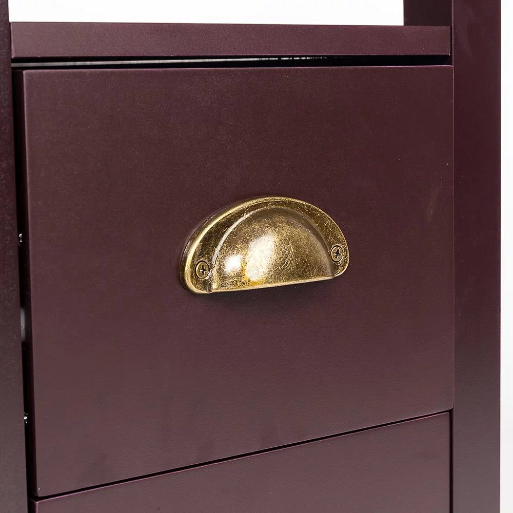 Brown Narrow End Table C741