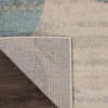 Ivory Light Blue 8' x 10' Area Rug J96315