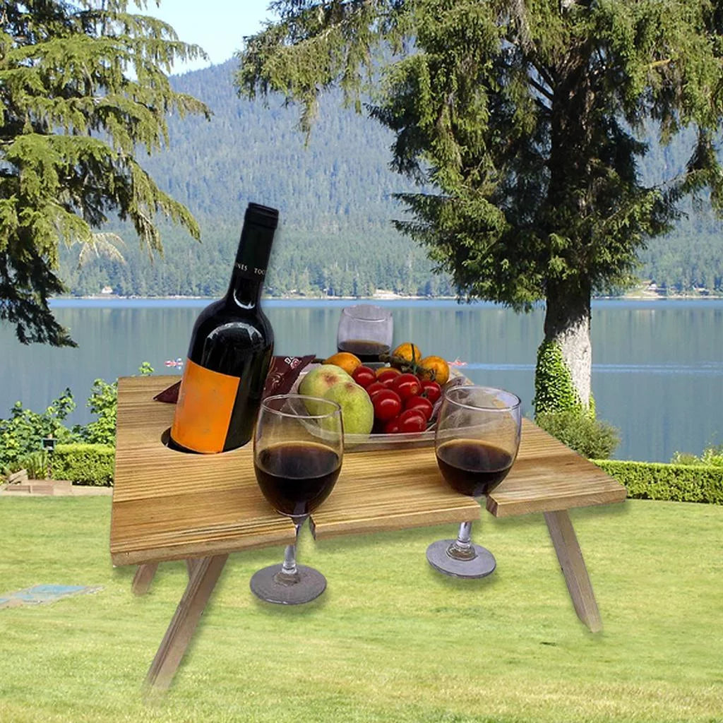 Wooden Outdoor Folding Picnic Table 34x30x16cm R637209