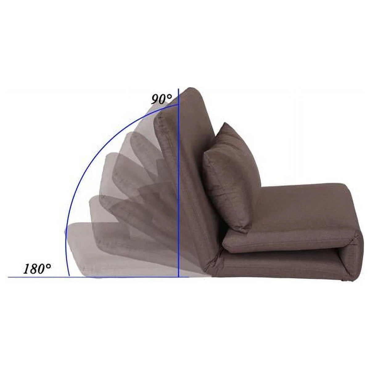 Brown Linen Floor Chair Z19624