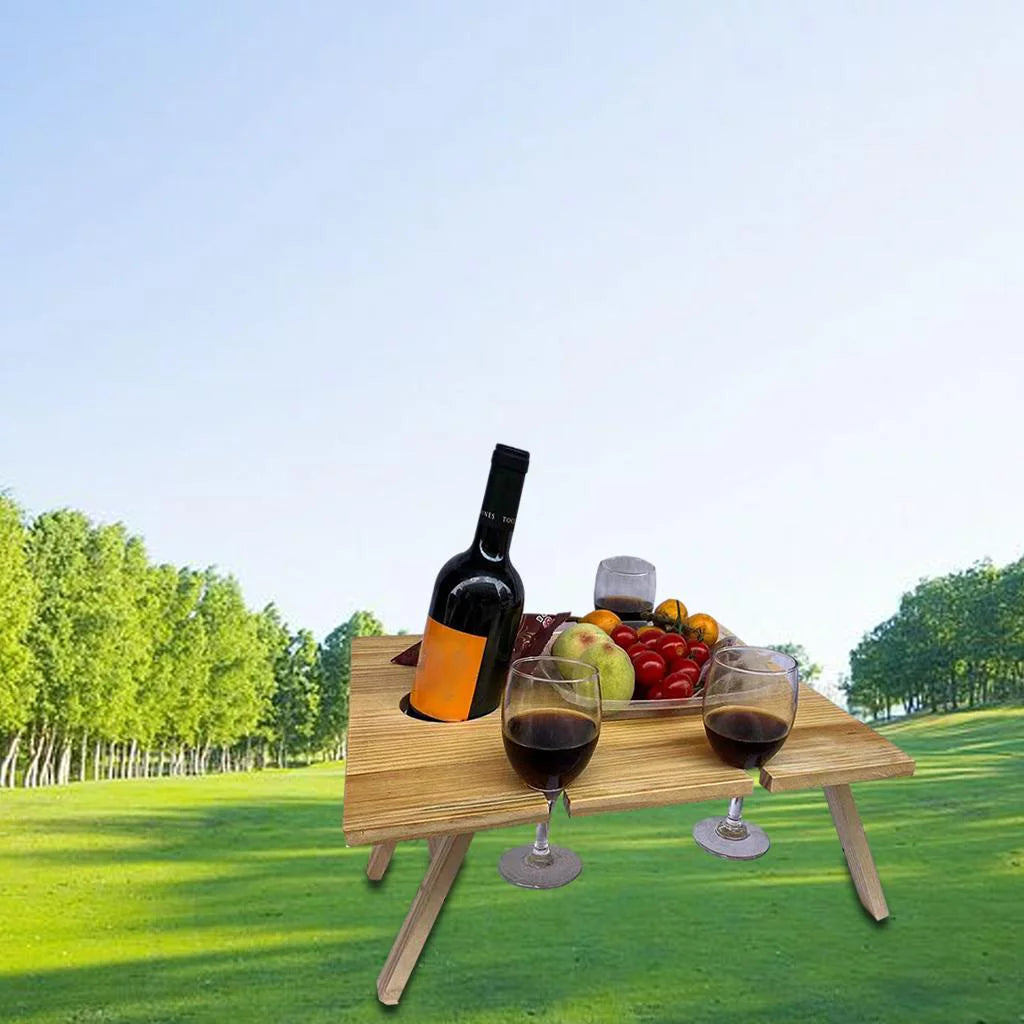 Wooden Outdoor Folding Picnic Table 34x30x16cm R637209