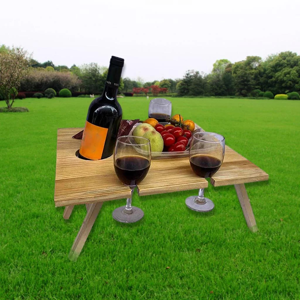 Wooden Outdoor Folding Picnic Table 34x30x16cm R637209