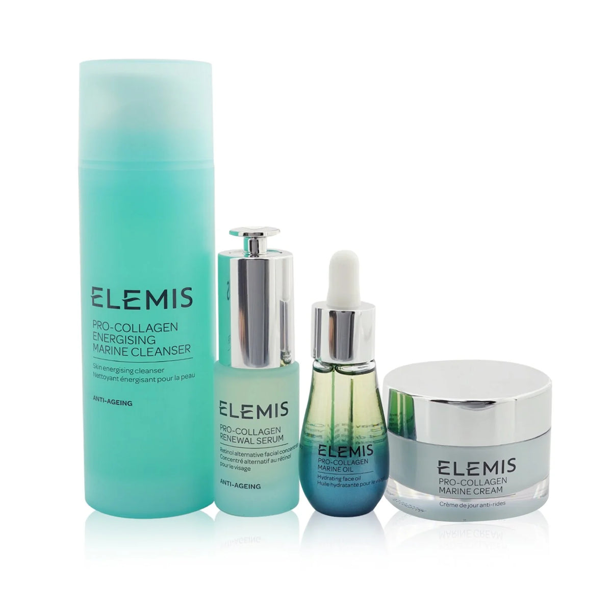 Renewal Serum 15ml Marine Cleanser 150ml Marine Oil 15ml Marine Cream 30ml 4pcs H2940