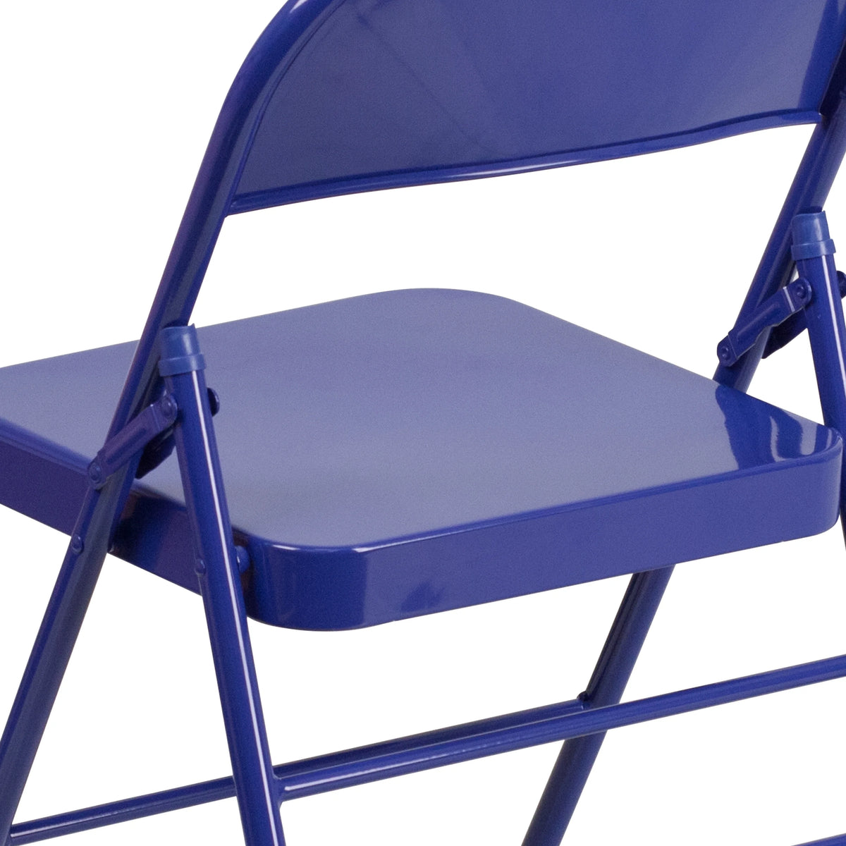 Cobalt Blue Metal Folding Chair S2307