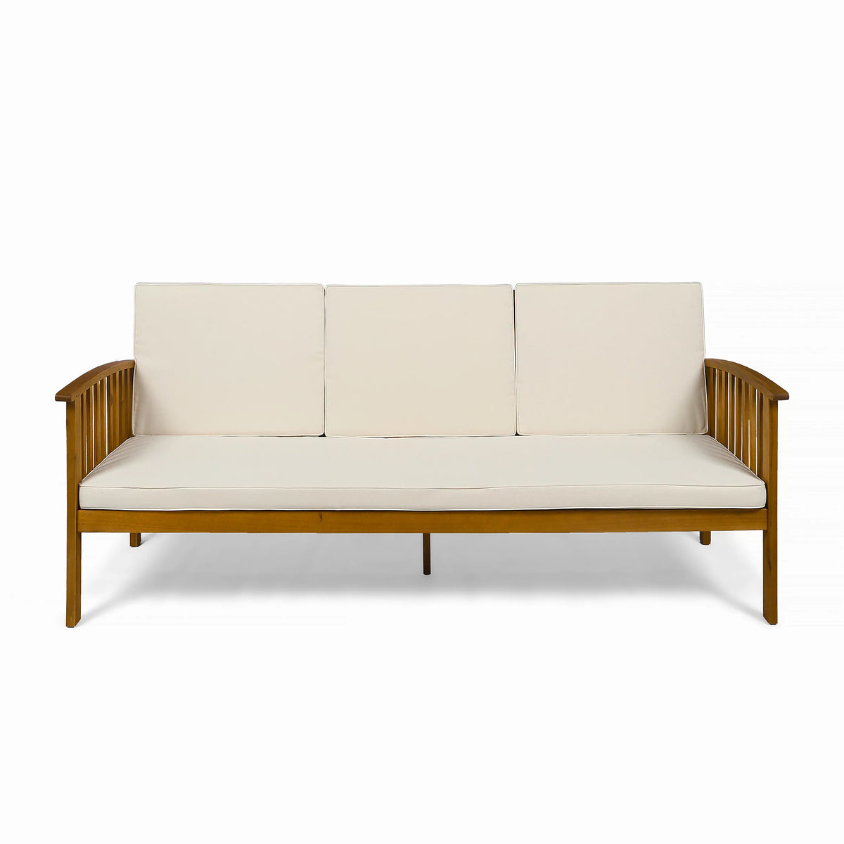 2 Piece Acacia Wood Outdoor Sofa Set V50719