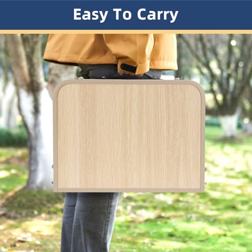 2FT Lightweight Portable Aluminum Folding Table J331770