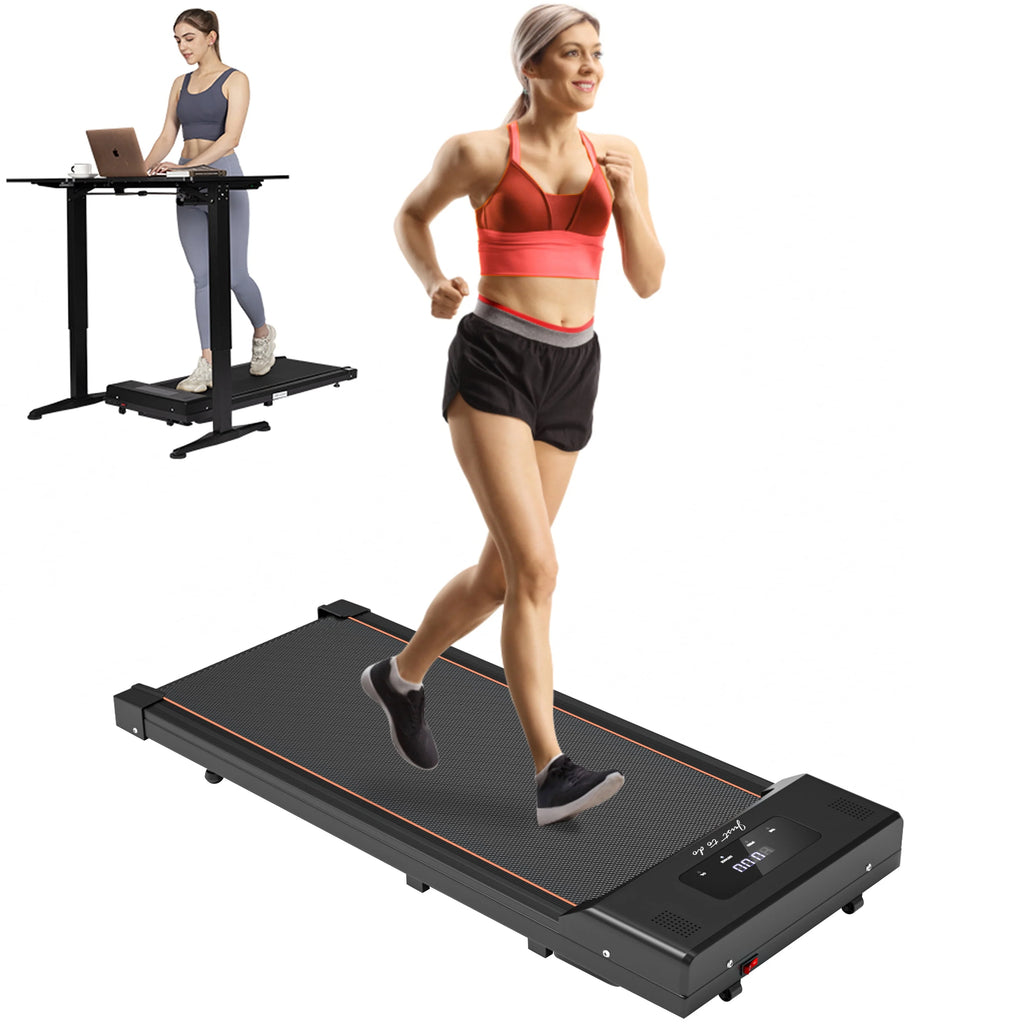 Under Desk Treadmill Electric Slim Walking Pad with LED Display V839101