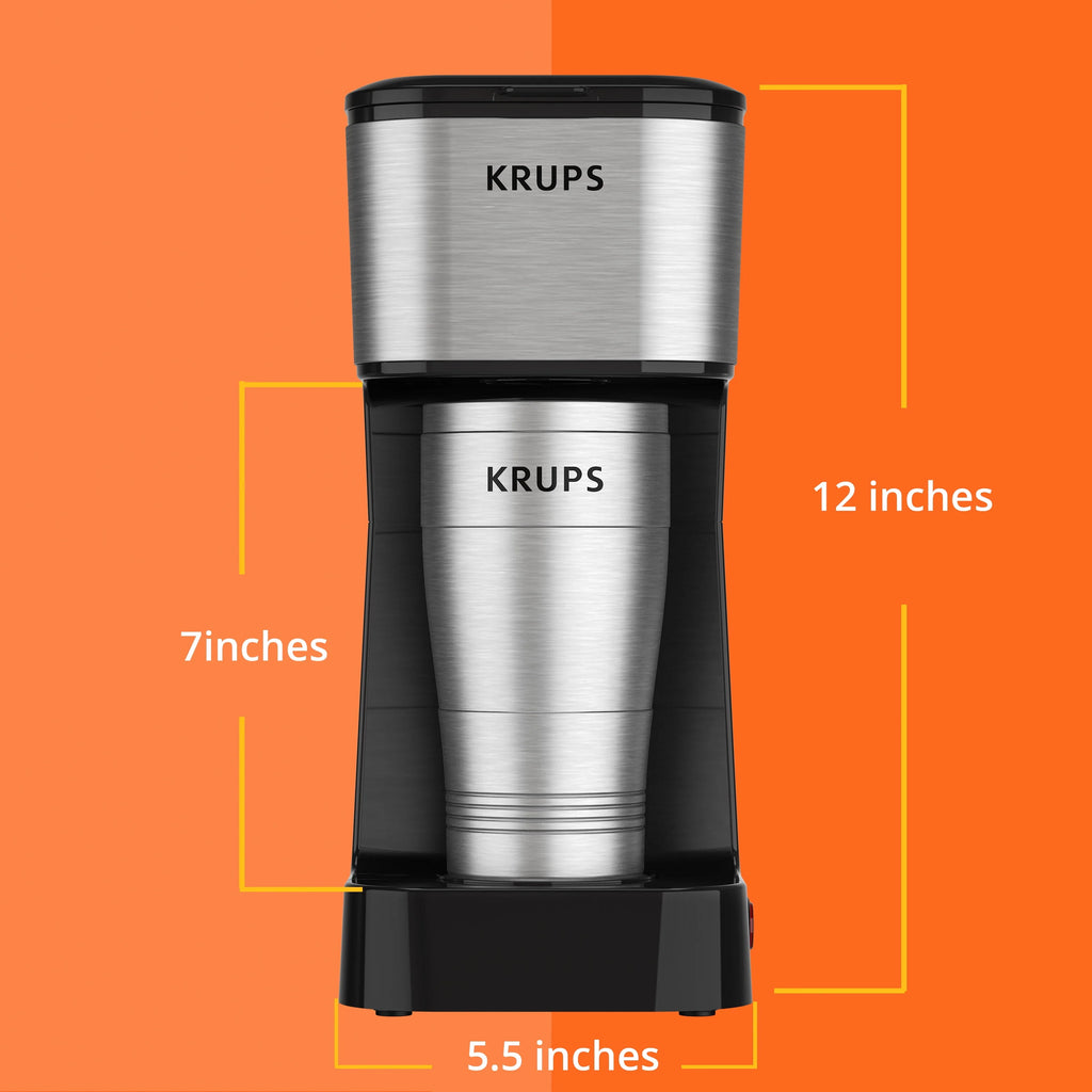 Single-Serve Coffee Maker with Stainless Steel Travel Mug J749