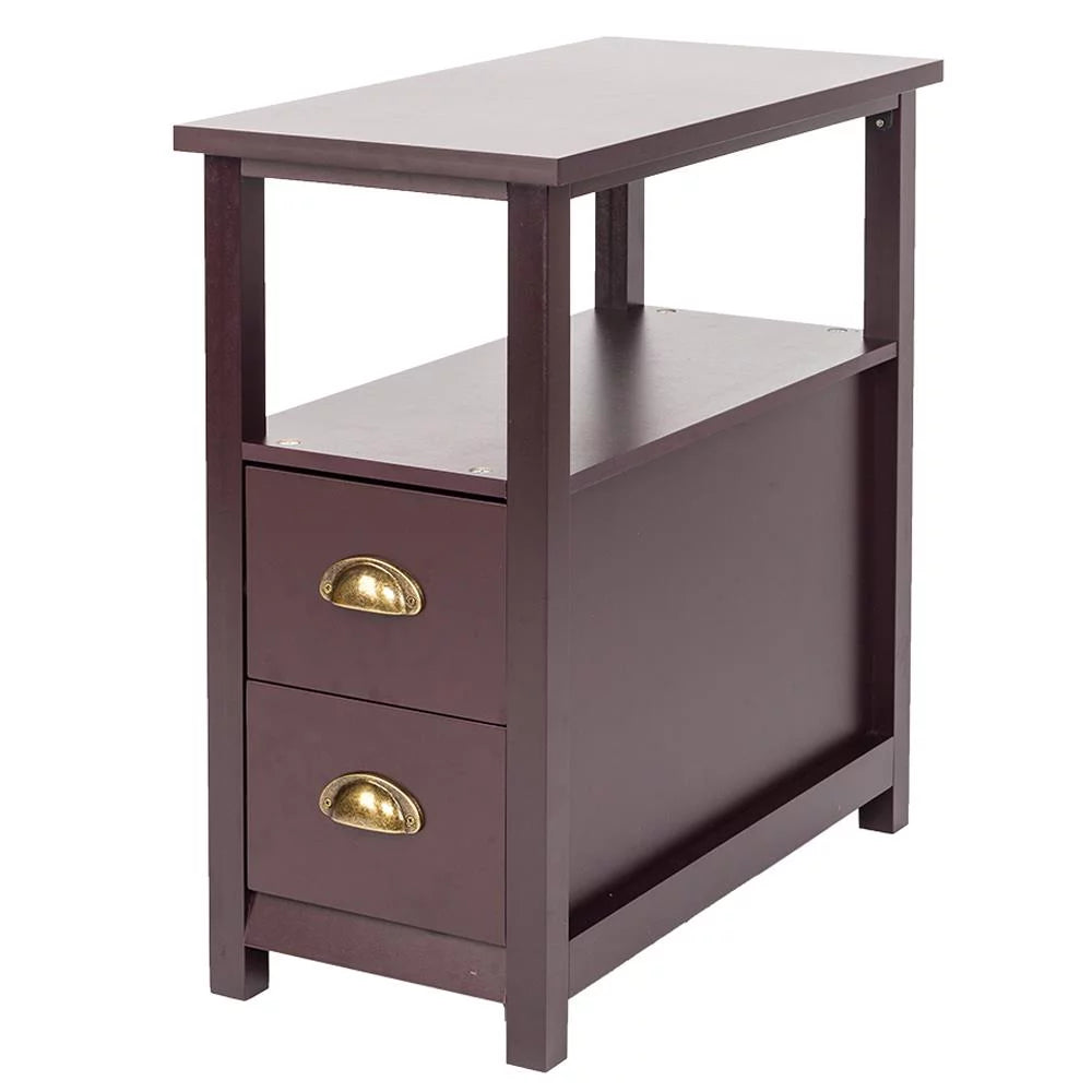 Brown Narrow End Table C741