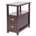 Brown Narrow End Table C741