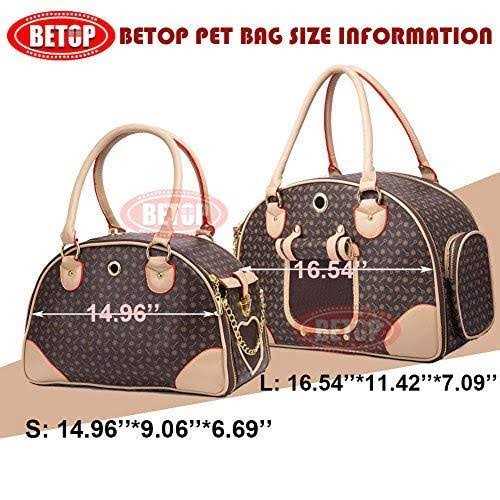 Fashion Pu Leather Dog Carrier Handbag Purse Cat Tote Bag D362851