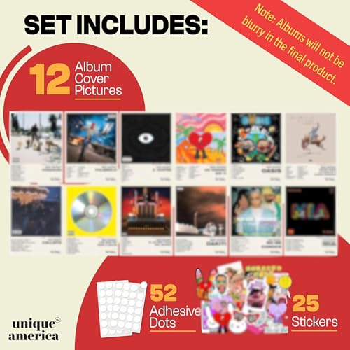 12 Pcs Album Cover Posters 12x16" S292