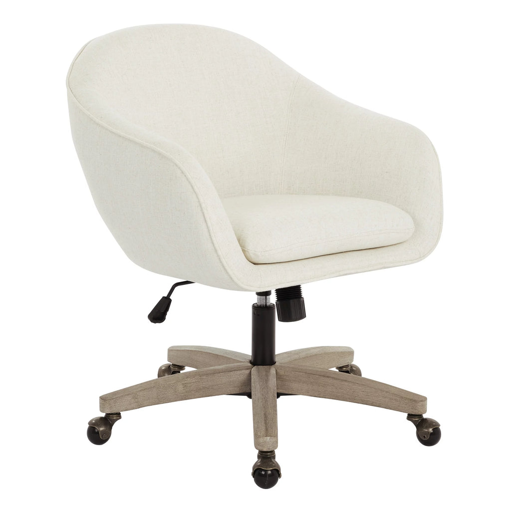 Dove Grey Plush Office Chair P549