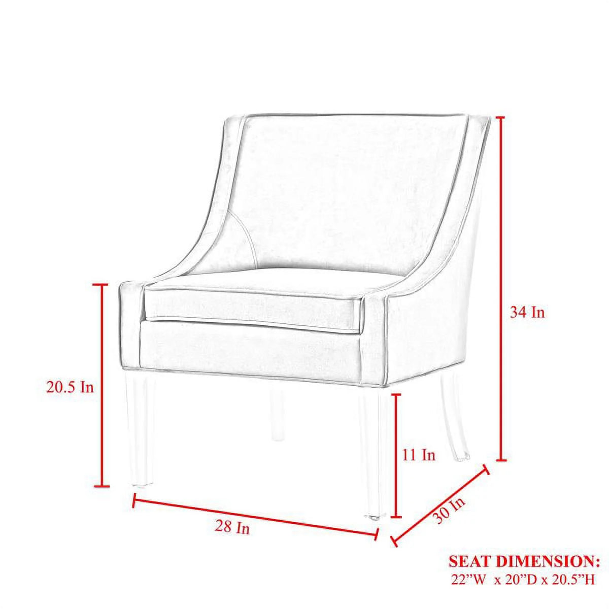 Velvet Accent Chair W851239