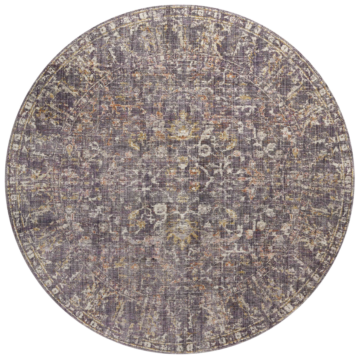 Graphite Multi 5'0 x 5'0 Round Rug Z5779