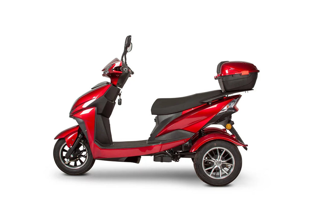 Red Three-Wheel Mobility Scooter V464