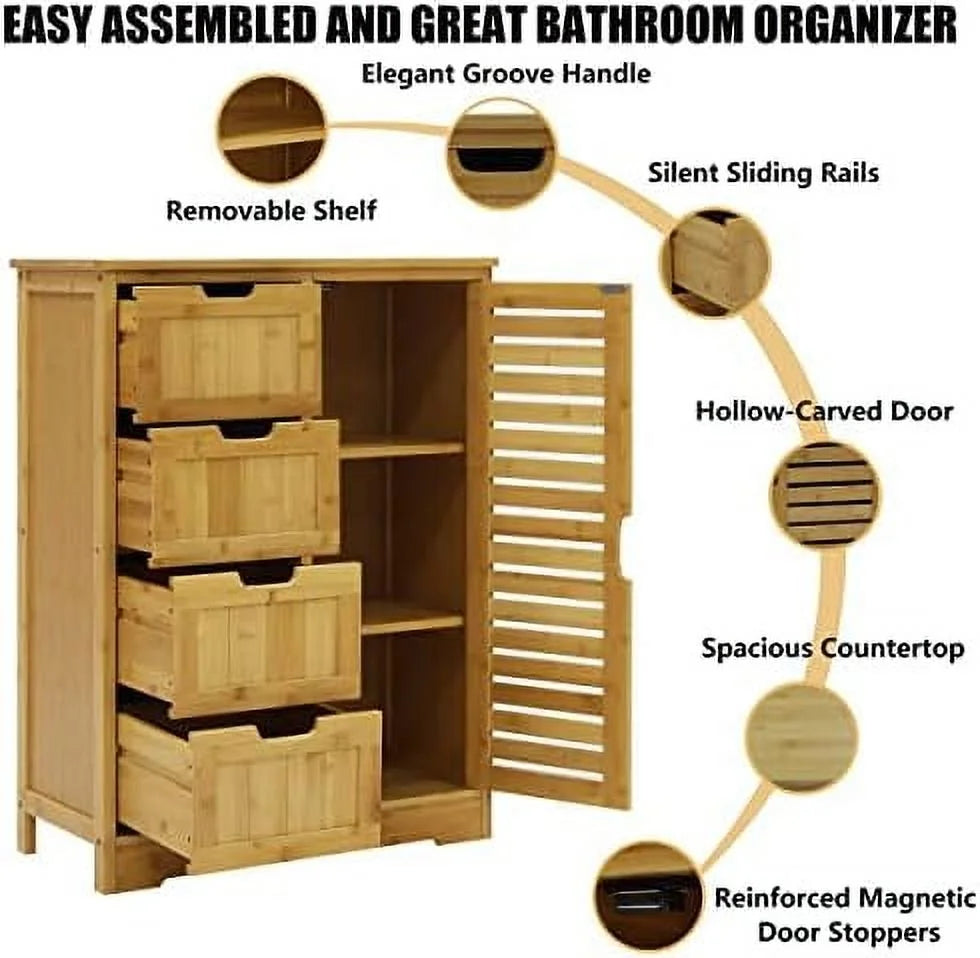 4 Drawer Freestanding Bathroom Cabinet K811722
