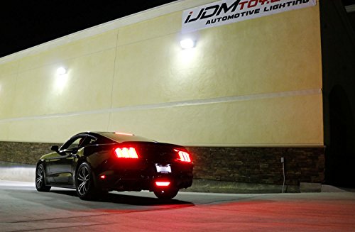Clear Lens LED Rear Fog Light Kit with Red Tail Brake Lamp & White Backup Reverse Lamp O450777
