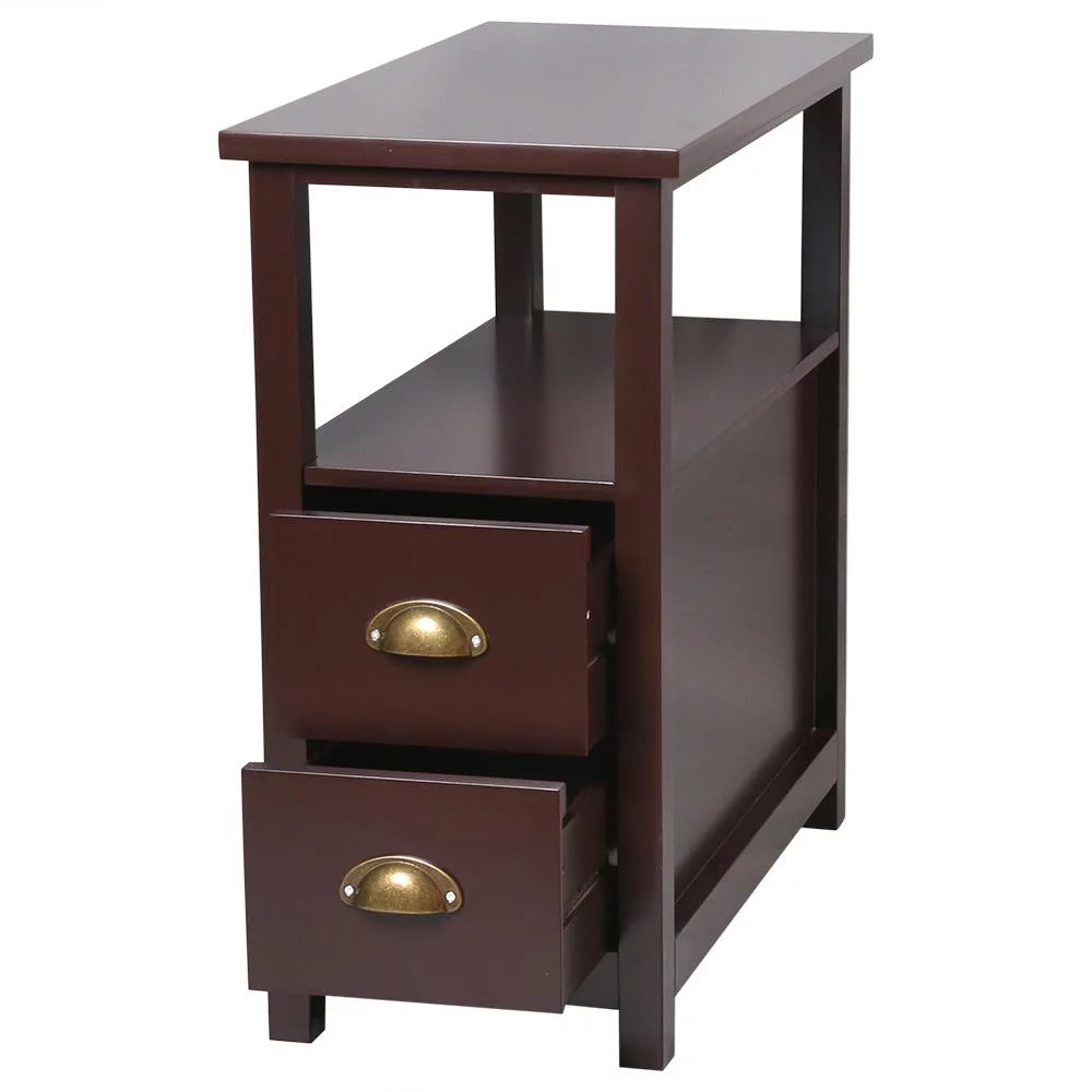 Brown Narrow End Table C741