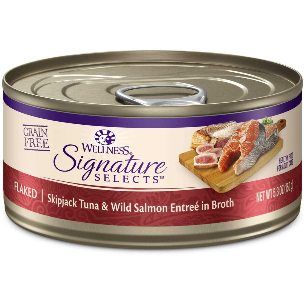 Grain Free Flaked Skipjack Tuna & Wild Salmon Canned Cat Food A31231