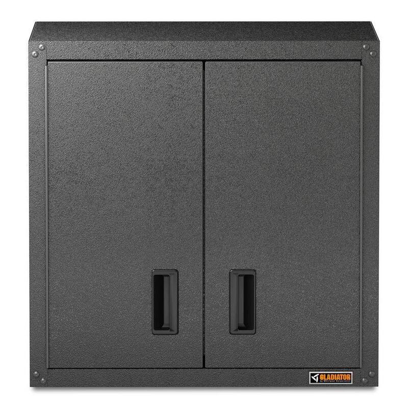 Steel 1-Shelf Wall Mounted Garage Cabinet W49942