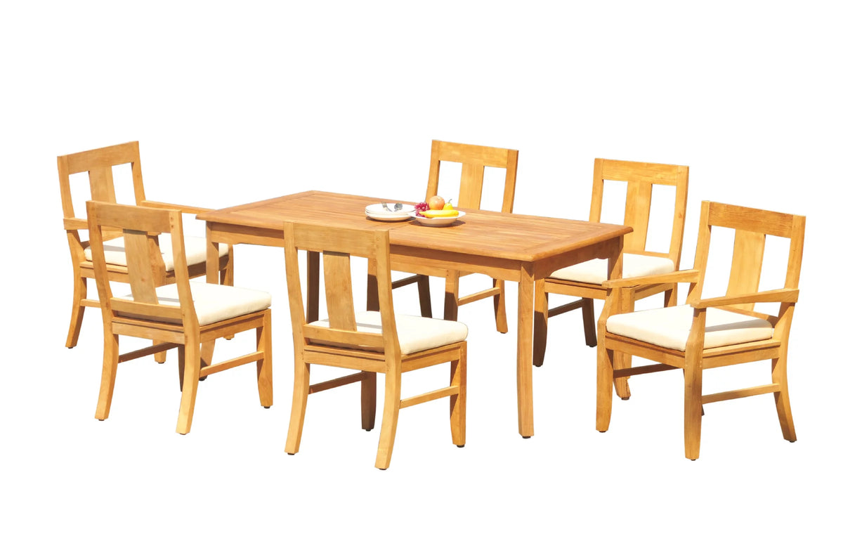 6 Seater 7 Pc Teak Dining Set P123139