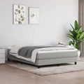 Full Size Box Spring Bed Frame with Wooden Slat Support O926