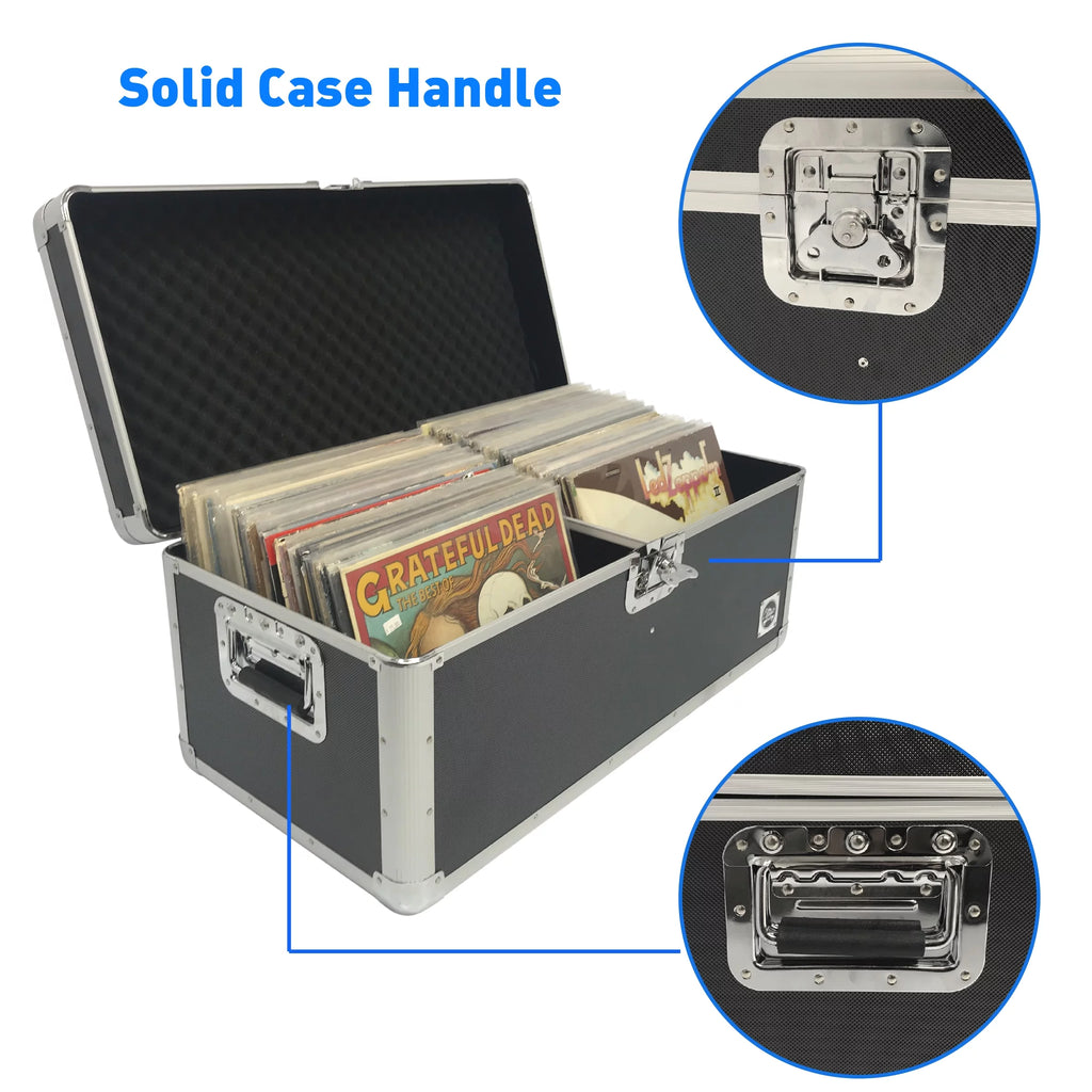 Vinyl Record Storage Case Holds up to 150 Records F359
