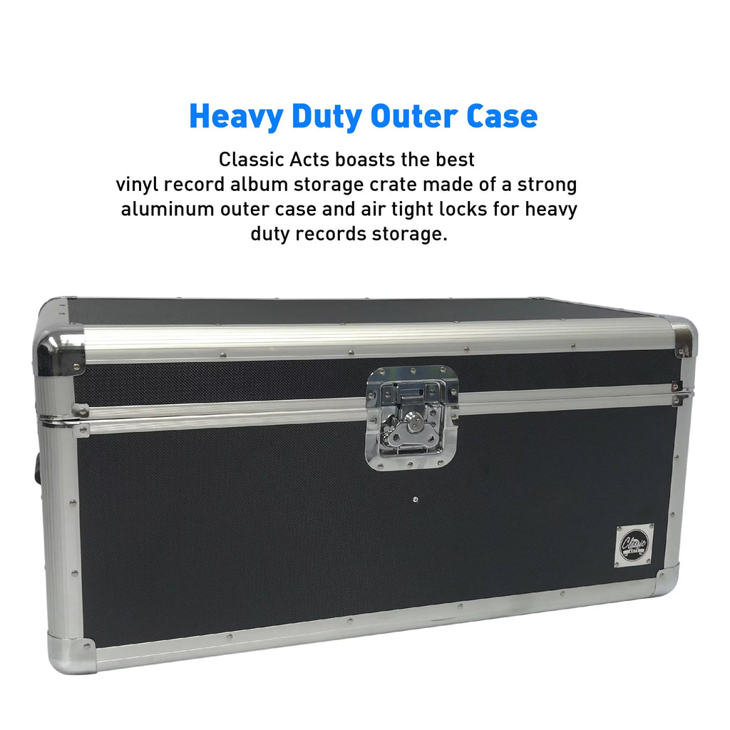 Vinyl Record Storage Case Holds up to 150 Records F359