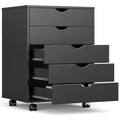 White 7 Drawer Mobile File Cabinet with Wheels B13668