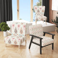 Cream Patterned Upholstered Accent Chair M340
