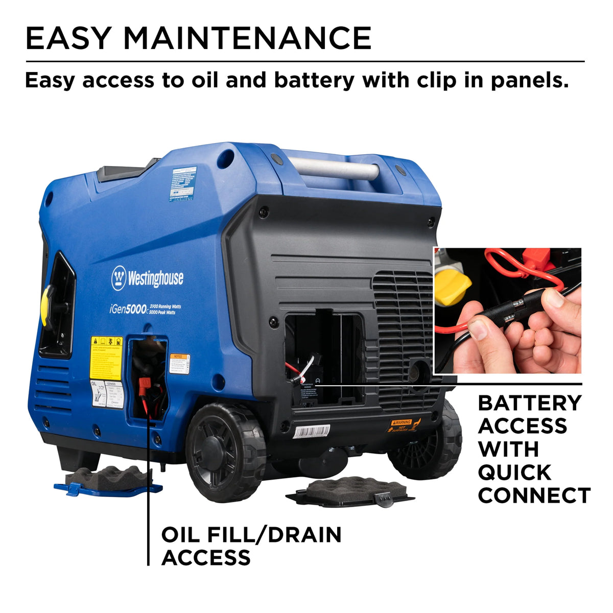 Gasoline Powered Portable Inverter Generator with CO Sensor R610623