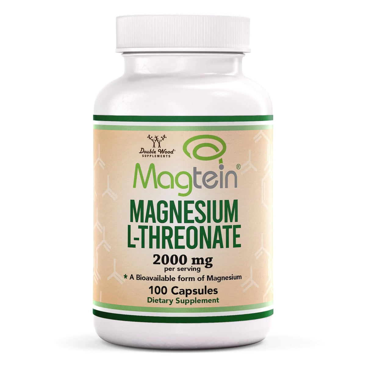 Magnesium L Threonate Capsules 2,000 mg 100 Capsules X4897