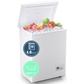 White Chest Freezer with Two Storage Baskets U5553