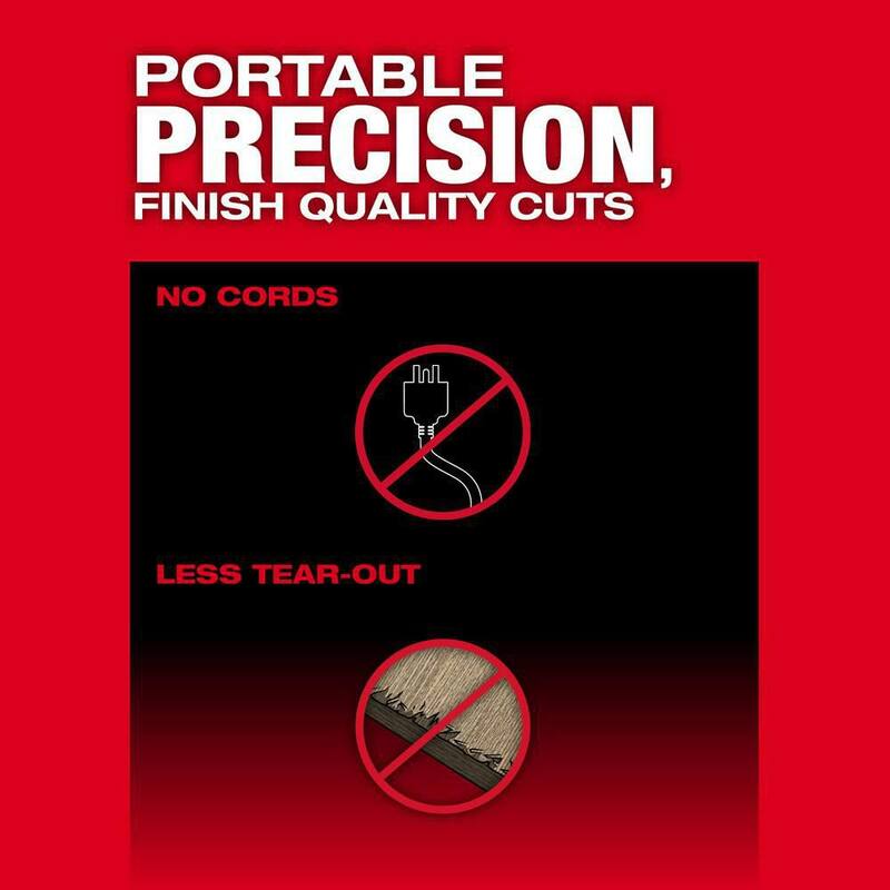 18V Brushless Cordless 6-1/2 in. Plunge Track Saw Kit with Guide Rail O6100