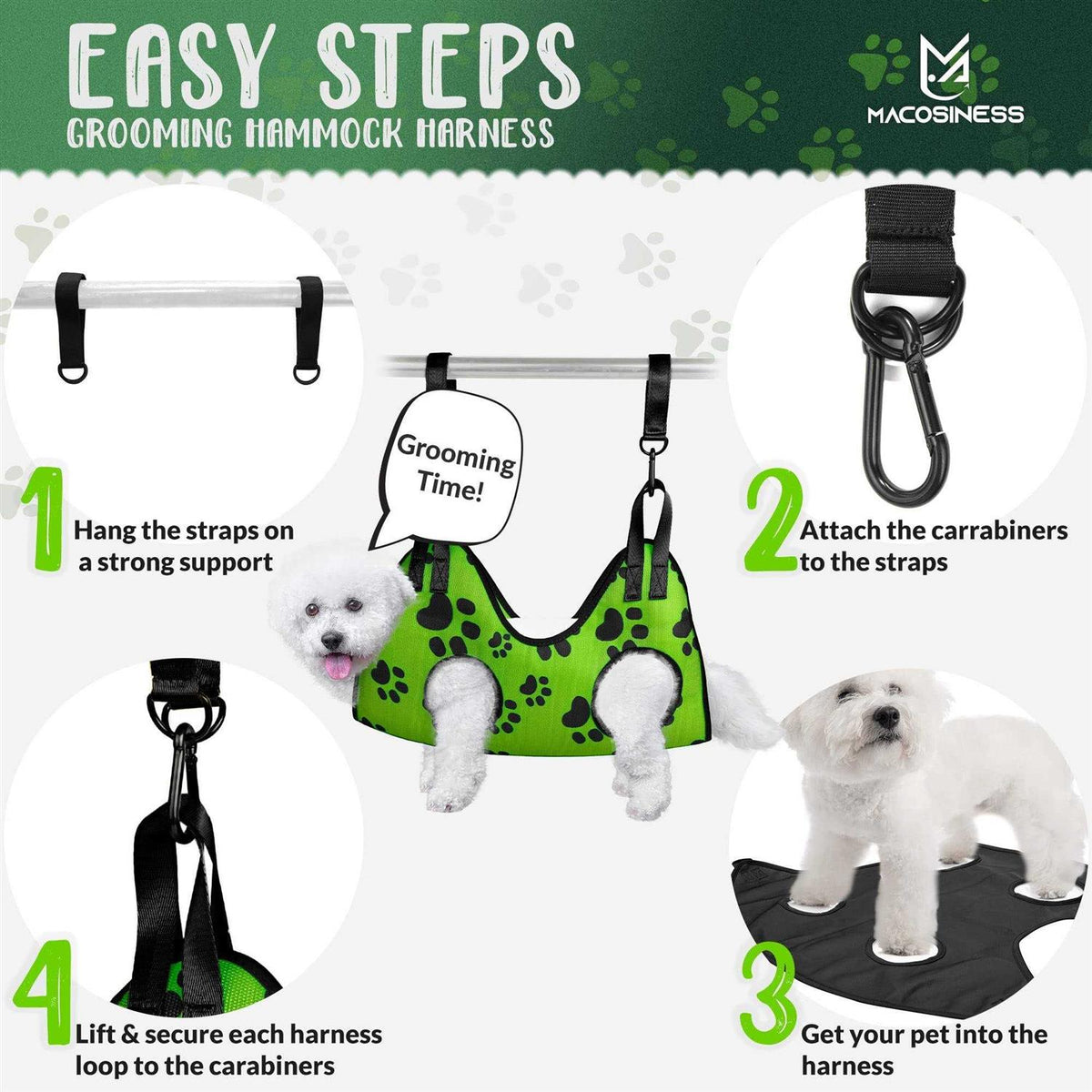 Pet Grooming Hammock Set J3261