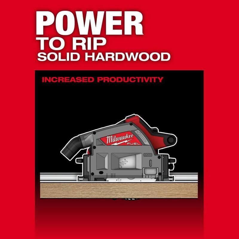 18V Brushless Cordless 6-1/2 in. Plunge Track Saw Kit with Guide Rail O6100