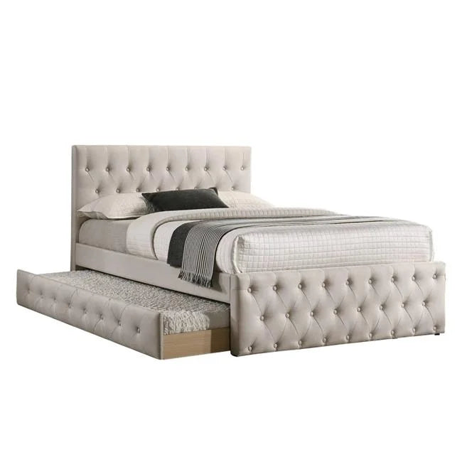 Twin Size Upholstered Bed with Trundle V74241