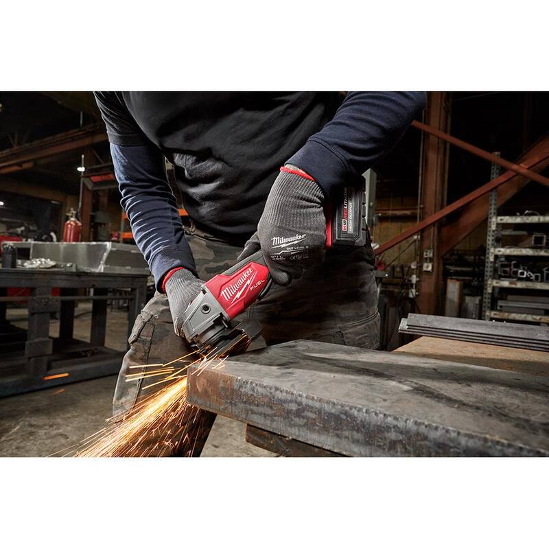 18-Volt Lithium-Ion Brushless Cordless 4-1/2 in./5 in. Grinder with Starter Kit J970