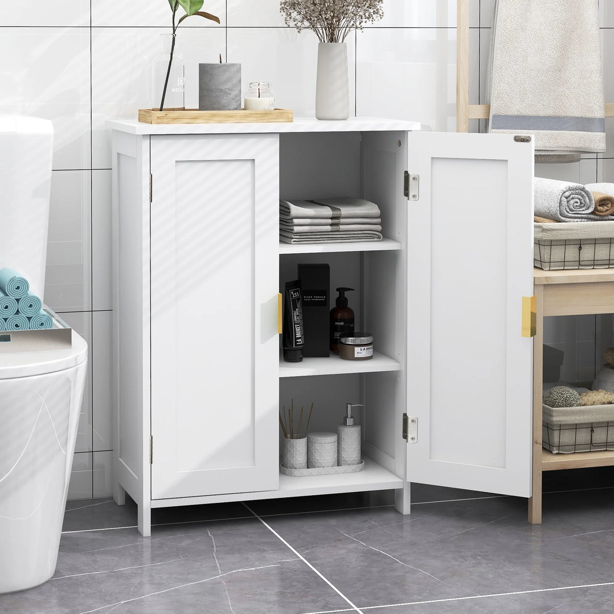 Bathroom Storage Cabinet with 2 Doors L660579