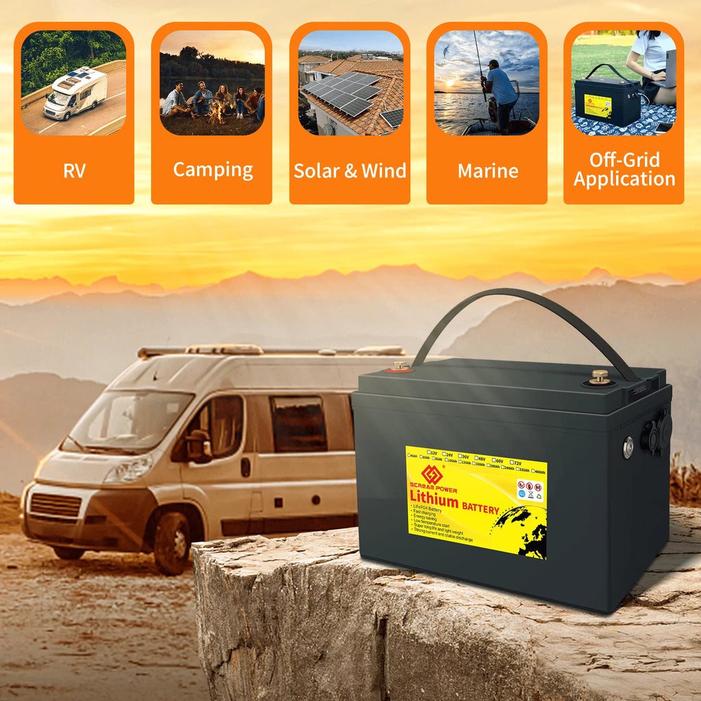 24V 60Ah LiFePO4 Battery with 100A BMS K8666