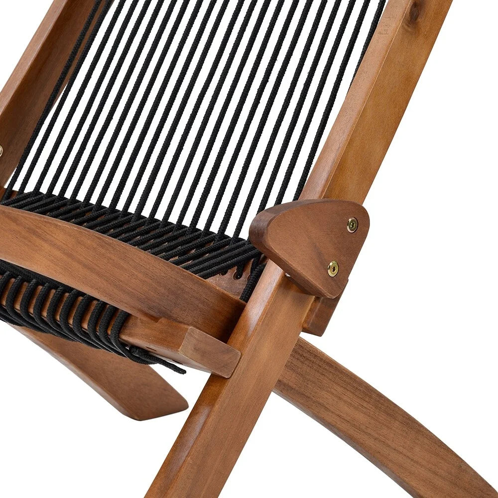Folding Roping Wood Chair O37030