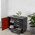 Mobile File Cabinet 3 Drawers with Wheels Z6391