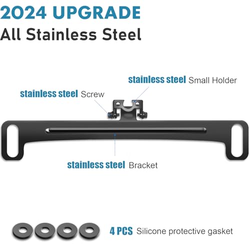 Car Rear View Camera License Plate Bracket Stainless Steel Mount K574
