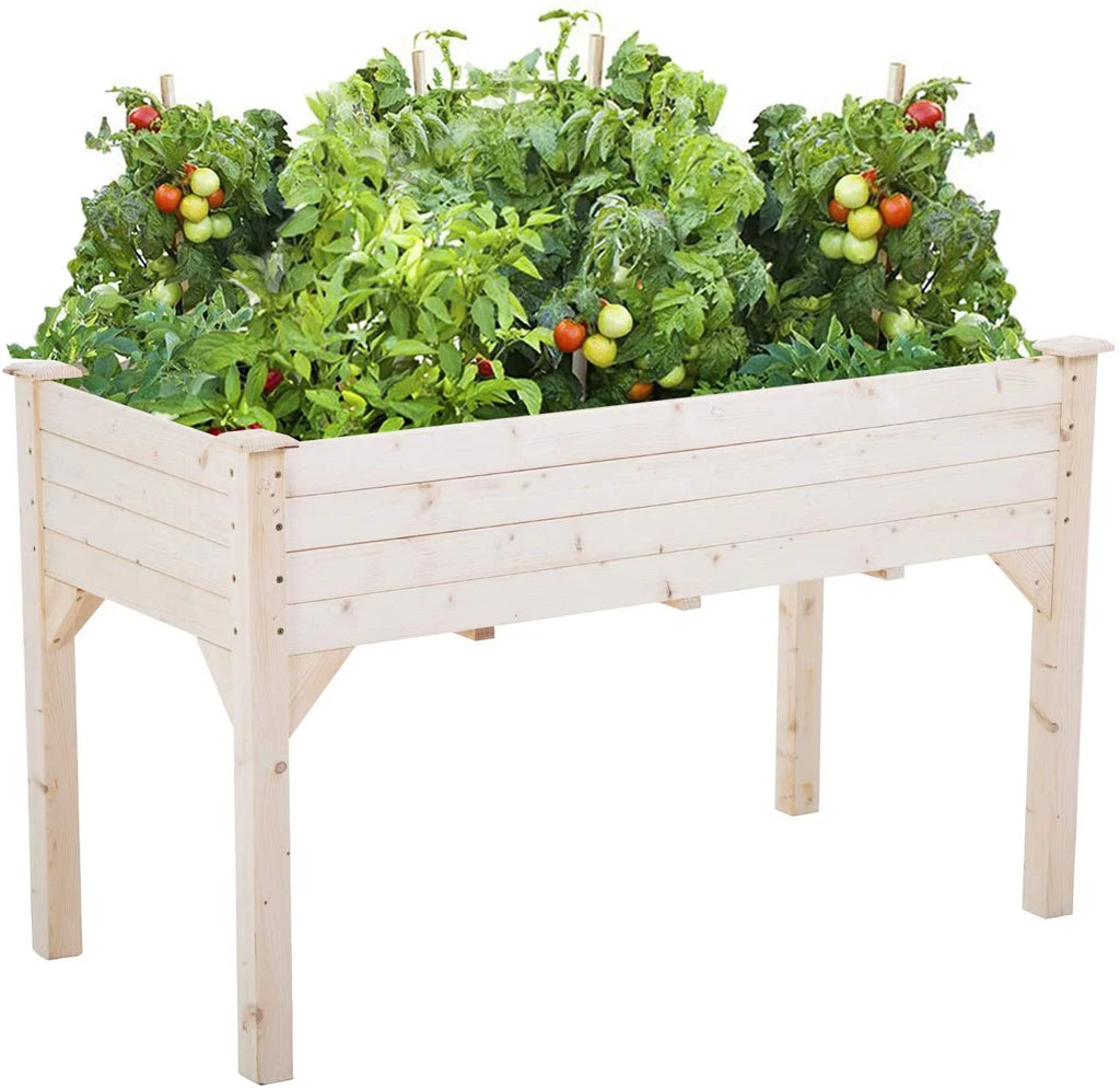 48x24x30in Elevated Wood Planter Garden Bed W65257