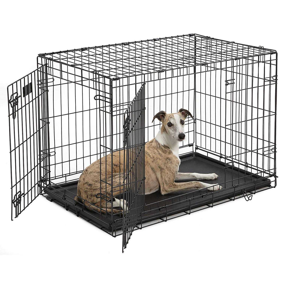 Double Door Dog Crate J8635