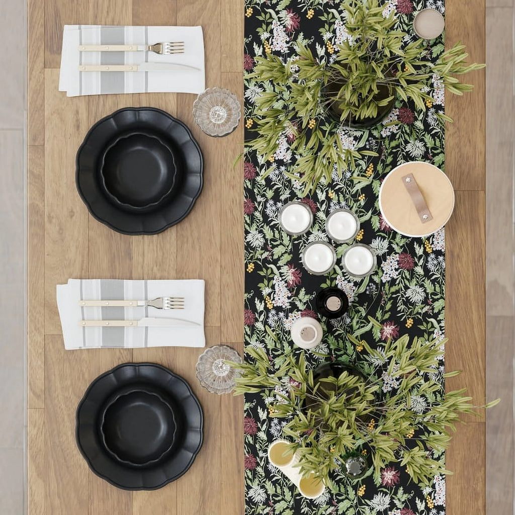 Black 12 Piece Stoneware Dinnerware Set M603