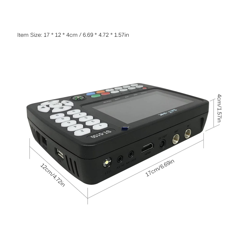 Handheld Digital Satellite Signal Finder Meter 4.3 Inch TFT LCD Y6328