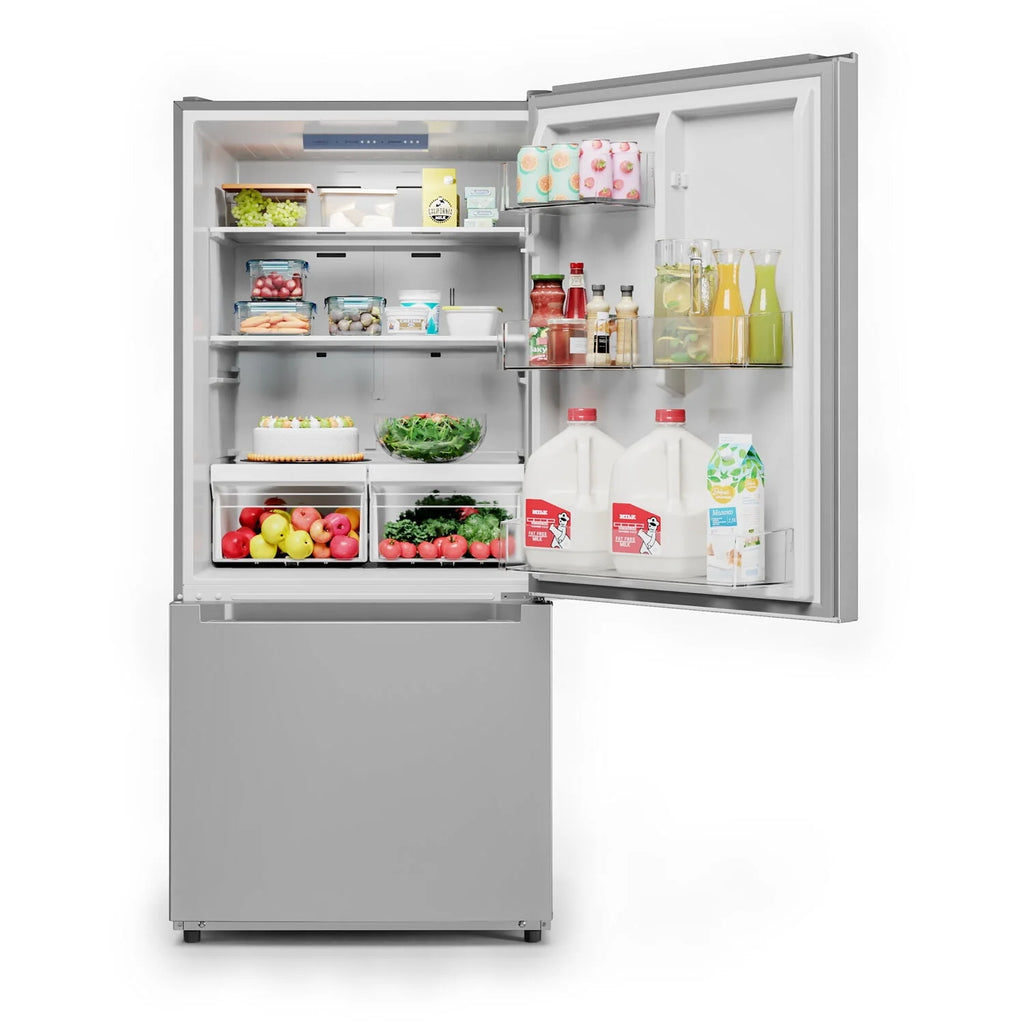 18.7-Cu. Ft. Stainless Steel Bottom Mount Refrigerator W14754